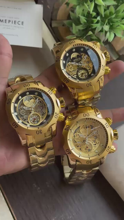 Gold Invicta Reserve Watch